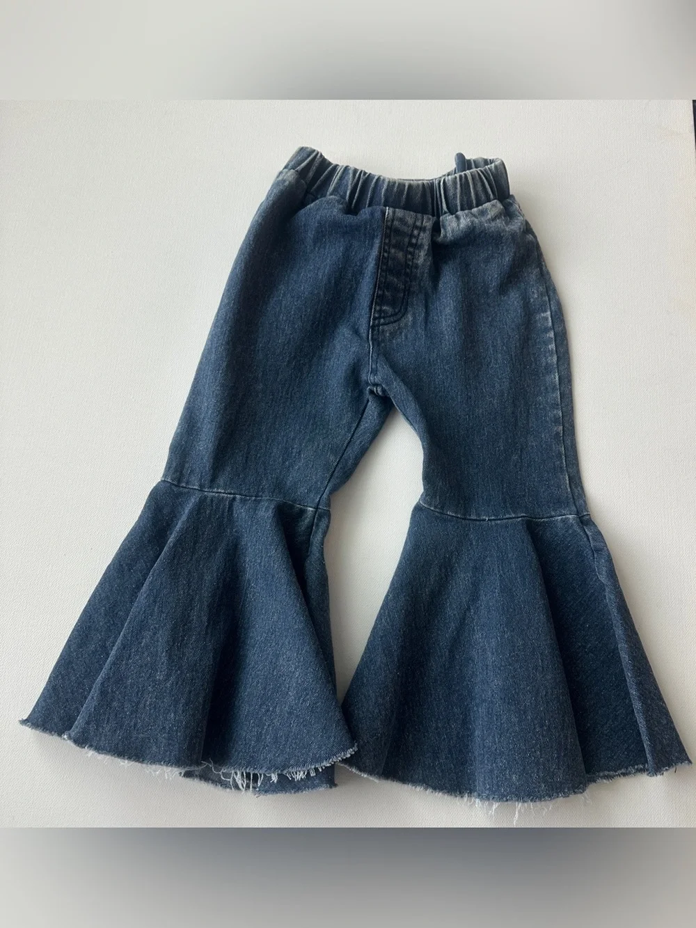Koala Kids l Striped Dress and bell bottom jeans Set.  Size 3T - 100